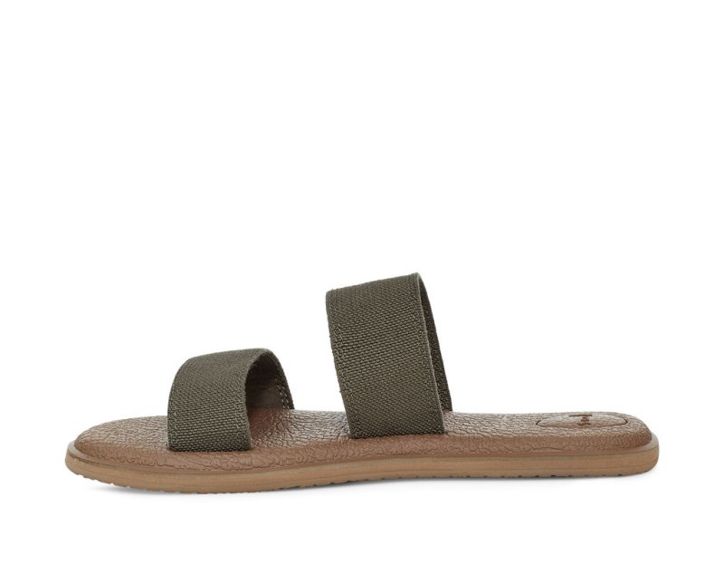 Sanuk Yoga Gora Women's Sandals Olive | Canada 70XYU